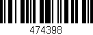 Código de barras (EAN, GTIN, SKU, ISBN): '474398'