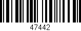 Código de barras (EAN, GTIN, SKU, ISBN): '47442'