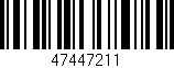Código de barras (EAN, GTIN, SKU, ISBN): '47447211'