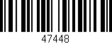 Código de barras (EAN, GTIN, SKU, ISBN): '47448'