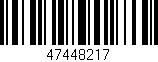 Código de barras (EAN, GTIN, SKU, ISBN): '47448217'
