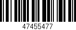Código de barras (EAN, GTIN, SKU, ISBN): '47455477'