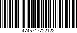 Código de barras (EAN, GTIN, SKU, ISBN): '4745717722123'