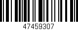 Código de barras (EAN, GTIN, SKU, ISBN): '47459307'