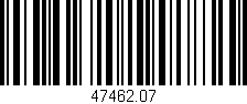 Código de barras (EAN, GTIN, SKU, ISBN): '47462.07'