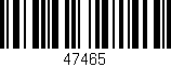 Código de barras (EAN, GTIN, SKU, ISBN): '47465'