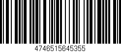 Código de barras (EAN, GTIN, SKU, ISBN): '4746515645355'