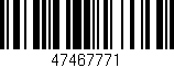 Código de barras (EAN, GTIN, SKU, ISBN): '47467771'
