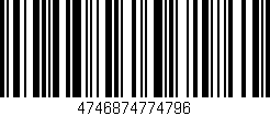 Código de barras (EAN, GTIN, SKU, ISBN): '4746874774796'