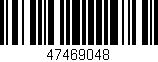 Código de barras (EAN, GTIN, SKU, ISBN): '47469048'