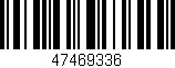 Código de barras (EAN, GTIN, SKU, ISBN): '47469336'