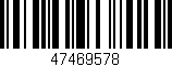 Código de barras (EAN, GTIN, SKU, ISBN): '47469578'