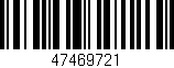 Código de barras (EAN, GTIN, SKU, ISBN): '47469721'