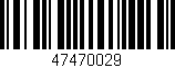 Código de barras (EAN, GTIN, SKU, ISBN): '47470029'