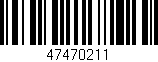 Código de barras (EAN, GTIN, SKU, ISBN): '47470211'