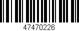 Código de barras (EAN, GTIN, SKU, ISBN): '47470226'