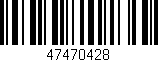 Código de barras (EAN, GTIN, SKU, ISBN): '47470428'