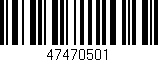 Código de barras (EAN, GTIN, SKU, ISBN): '47470501'