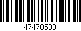 Código de barras (EAN, GTIN, SKU, ISBN): '47470533'
