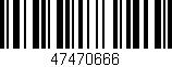 Código de barras (EAN, GTIN, SKU, ISBN): '47470666'