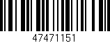 Código de barras (EAN, GTIN, SKU, ISBN): '47471151'