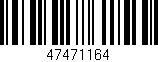 Código de barras (EAN, GTIN, SKU, ISBN): '47471164'