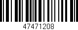 Código de barras (EAN, GTIN, SKU, ISBN): '47471208'
