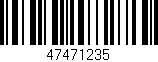 Código de barras (EAN, GTIN, SKU, ISBN): '47471235'