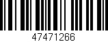Código de barras (EAN, GTIN, SKU, ISBN): '47471266'