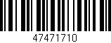 Código de barras (EAN, GTIN, SKU, ISBN): '47471710'