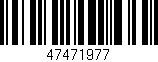 Código de barras (EAN, GTIN, SKU, ISBN): '47471977'