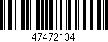 Código de barras (EAN, GTIN, SKU, ISBN): '47472134'