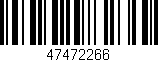 Código de barras (EAN, GTIN, SKU, ISBN): '47472266'