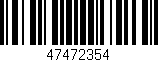 Código de barras (EAN, GTIN, SKU, ISBN): '47472354'