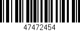 Código de barras (EAN, GTIN, SKU, ISBN): '47472454'