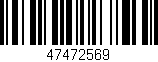Código de barras (EAN, GTIN, SKU, ISBN): '47472569'