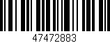 Código de barras (EAN, GTIN, SKU, ISBN): '47472883'