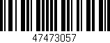 Código de barras (EAN, GTIN, SKU, ISBN): '47473057'