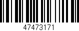 Código de barras (EAN, GTIN, SKU, ISBN): '47473171'