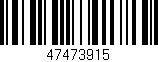 Código de barras (EAN, GTIN, SKU, ISBN): '47473915'