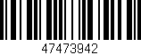 Código de barras (EAN, GTIN, SKU, ISBN): '47473942'