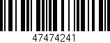 Código de barras (EAN, GTIN, SKU, ISBN): '47474241'