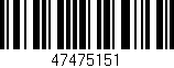 Código de barras (EAN, GTIN, SKU, ISBN): '47475151'