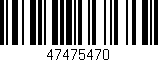Código de barras (EAN, GTIN, SKU, ISBN): '47475470'
