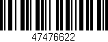 Código de barras (EAN, GTIN, SKU, ISBN): '47476622'