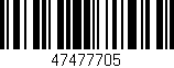 Código de barras (EAN, GTIN, SKU, ISBN): '47477705'
