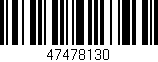Código de barras (EAN, GTIN, SKU, ISBN): '47478130'