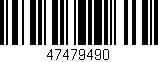 Código de barras (EAN, GTIN, SKU, ISBN): '47479490'