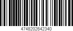 Código de barras (EAN, GTIN, SKU, ISBN): '4748202642340'