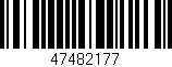 Código de barras (EAN, GTIN, SKU, ISBN): '47482177'